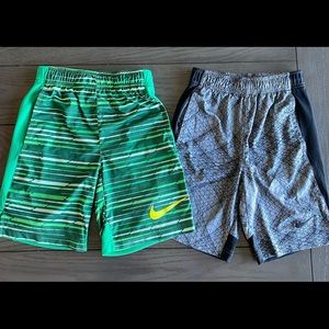 2 pair Nike youth small shorts